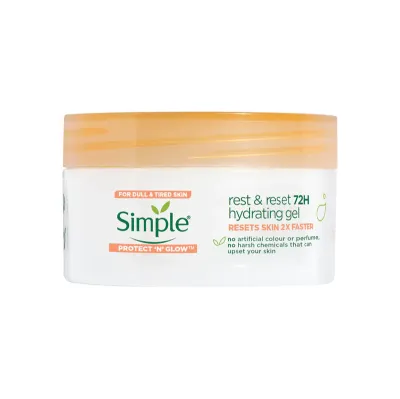 Simple Protect ‘N’ Glow rest and reset 72h hydrating gel 50ml
